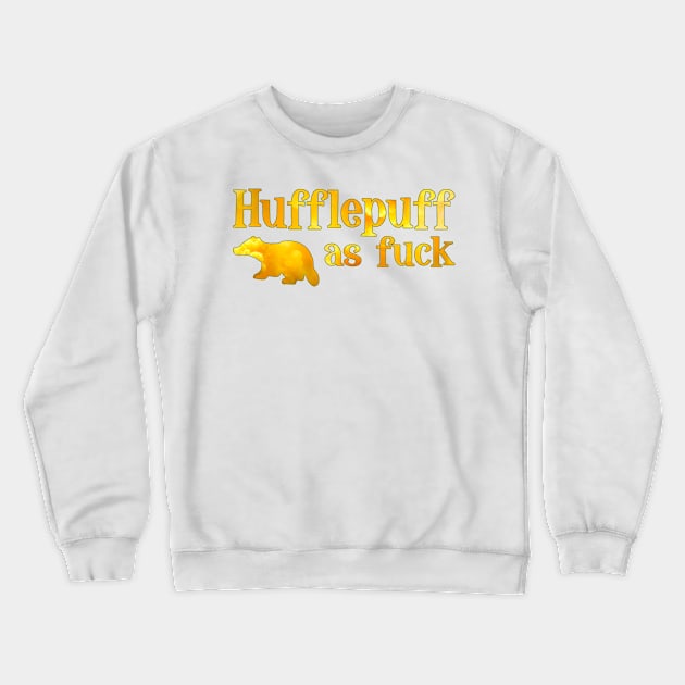 Yellow House Huffle AF Crewneck Sweatshirt by baranskini